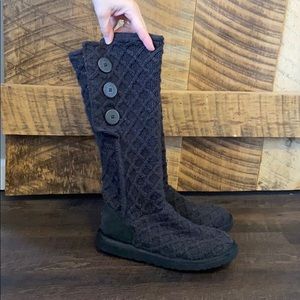 Women’s Black Knit Uggs